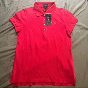 Pink Ralph Lauren polo shirt